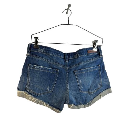 Blank NYC Women's The Fulton Dress Down Party Distressed Cuffed Shorts Size 26 - Picture 9 of 13